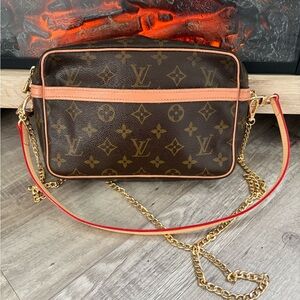 Authentic Louis Vuitton Compiegne 23 crossbody bag tote purse handbag vintage